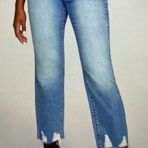 Good American Vintage jagged hem jeans/size 18